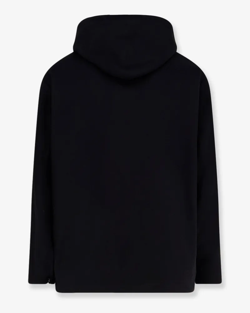 Hevò Men's Coat Grottaverde Virgin Wool-Blend Black Black