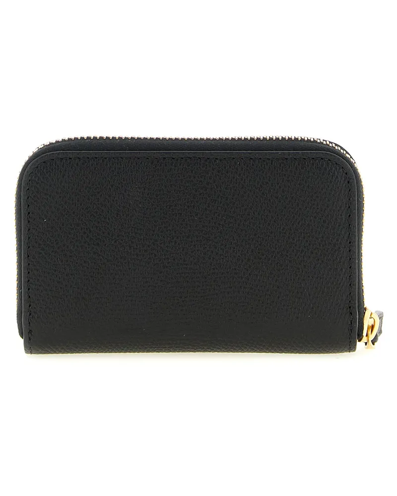 Valentino Garavani Women's Black Calfskin Cardholder Accessory Black