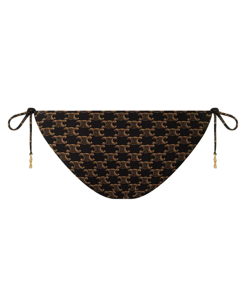Celine Women's Bikini Slip Jersey Brown Polyamide Bikinis Brown