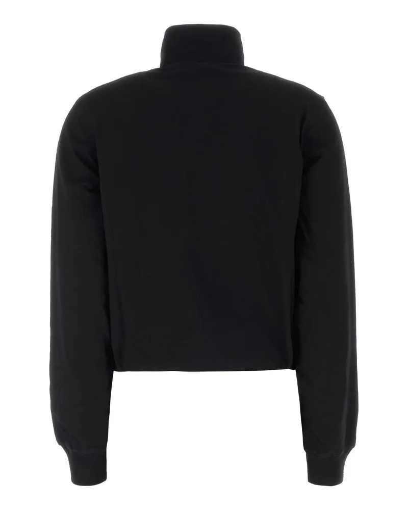 Prada Women's Black Cotton Reversible Jacket Nero Felpe Sweater Black
