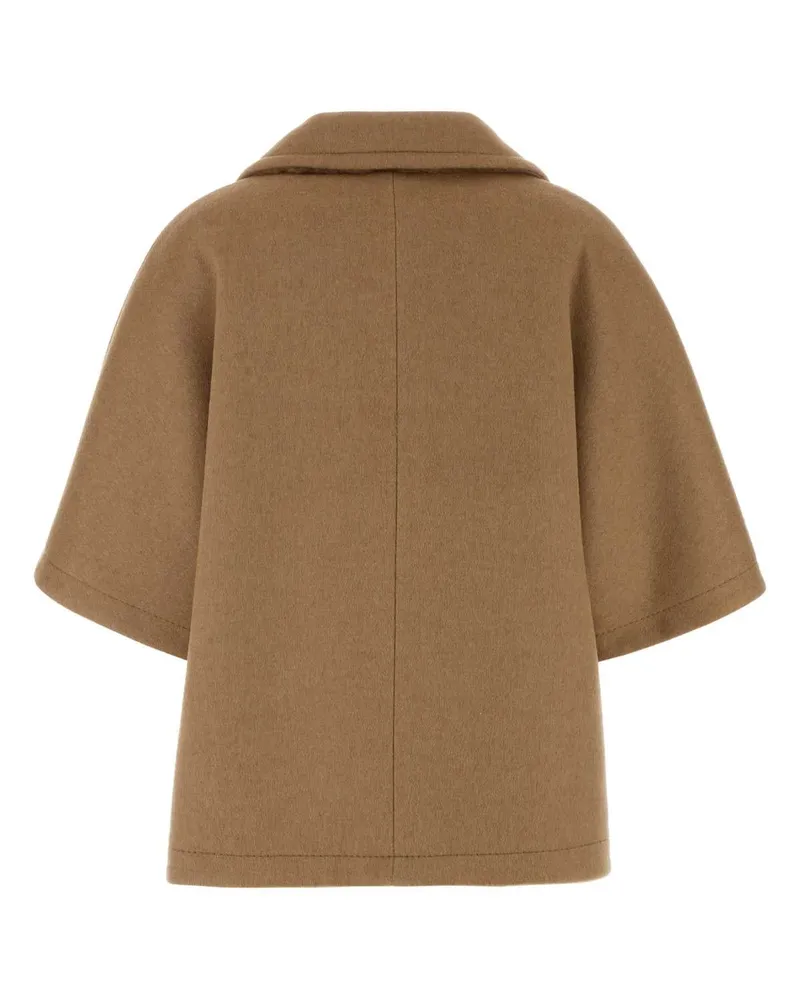 Max Mara Memo Cape — Beige Beige