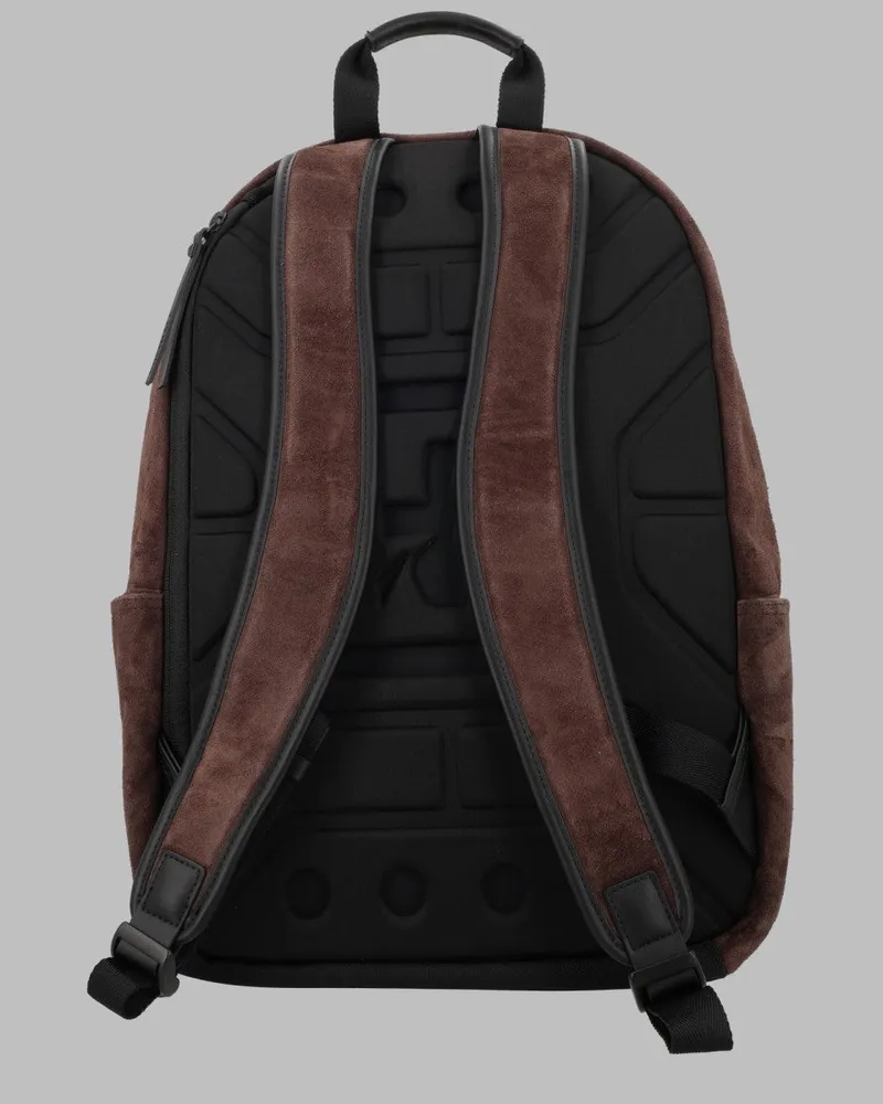Premiata Blade Calfskin Leather Backpack — Brown Brown