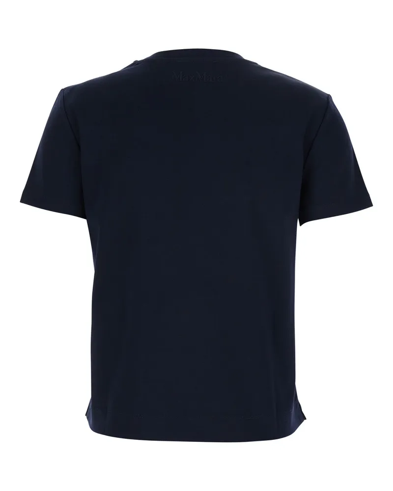 Max Mara Women T-Shirt Donata Dark Blue Cotton T-Shirts & Jerseys Navy