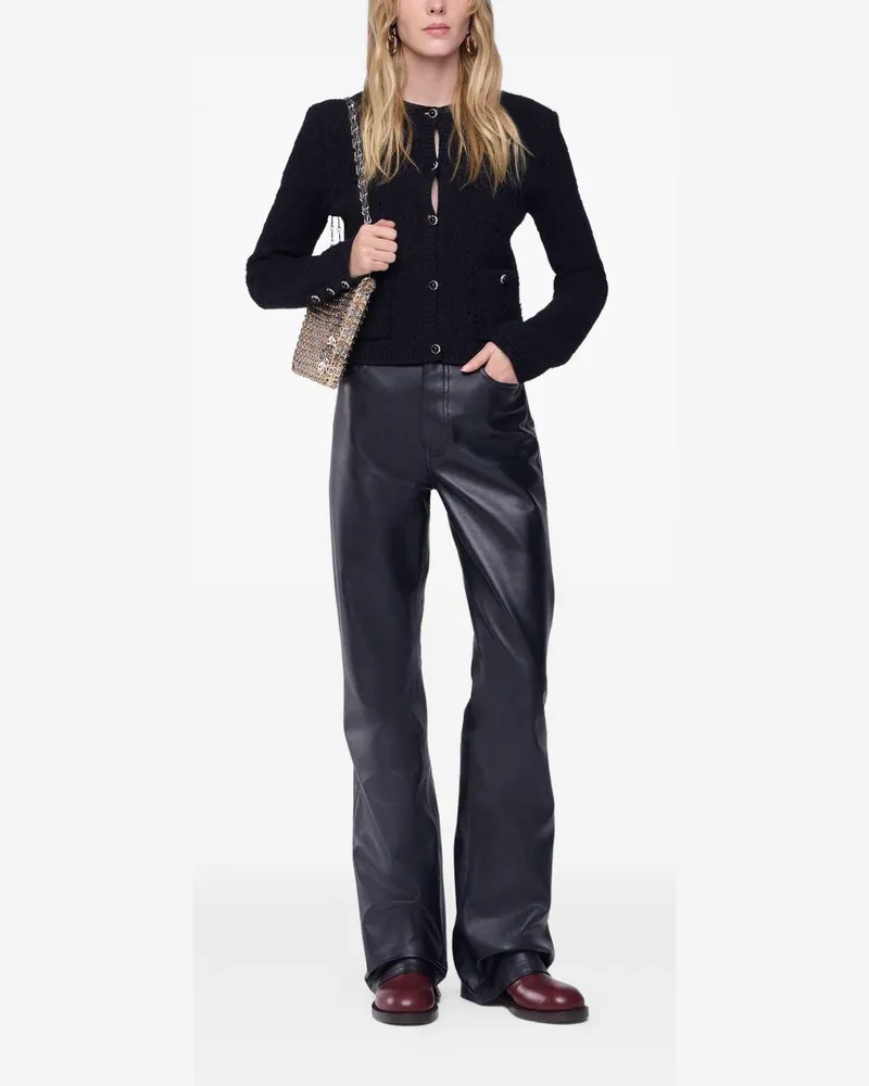 Paco Rabanne Women's Trousers Lambskin, Black Black