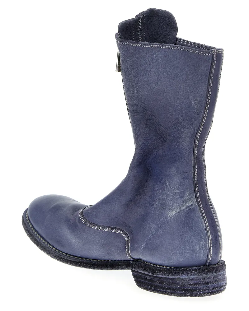 GUIDI Ankle Boot — Blue Blue