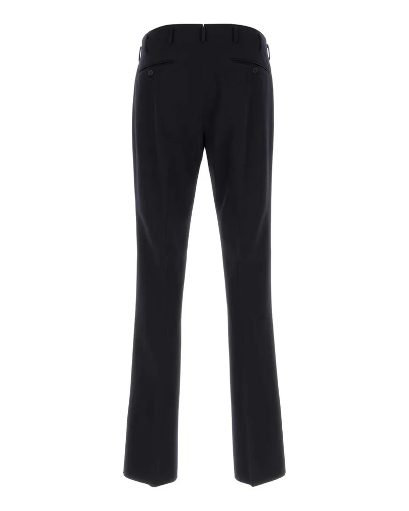 Prada Men's Midnight Blue Wool Pant Bleu Exterior: Virgin Pantaloni Trousers Navy