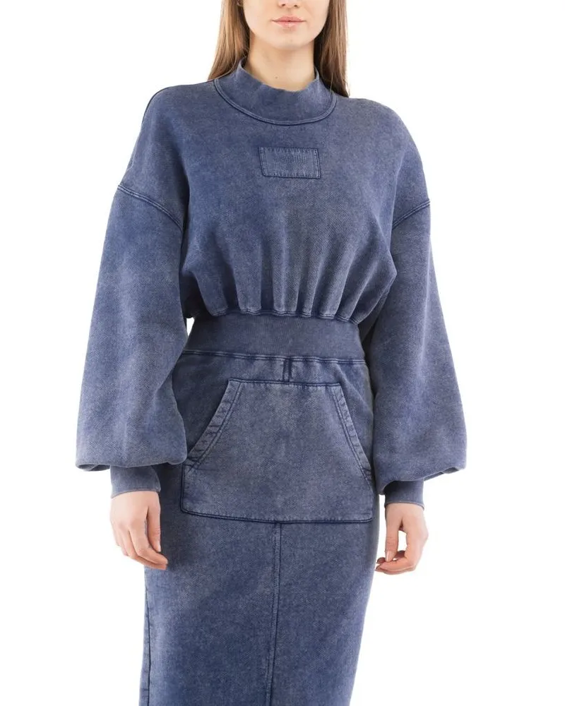 Moschino Women Multicolor Cotton Casual Dress Navy