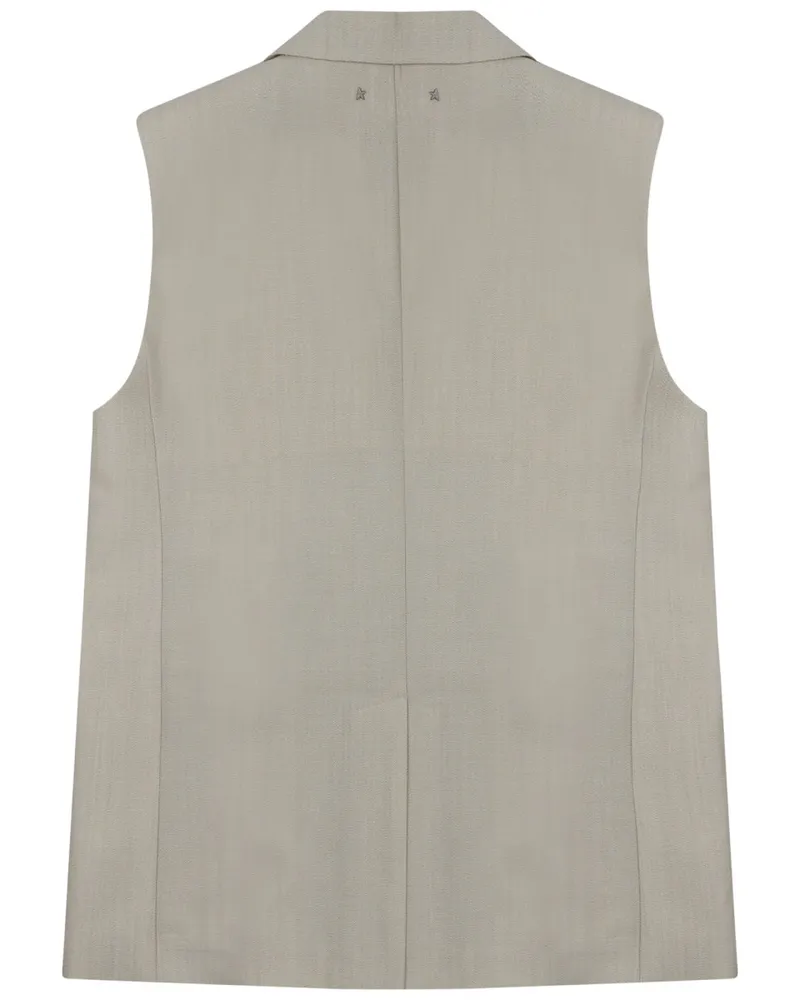 Golden Goose Virgin Wool Vest — Beige Beige