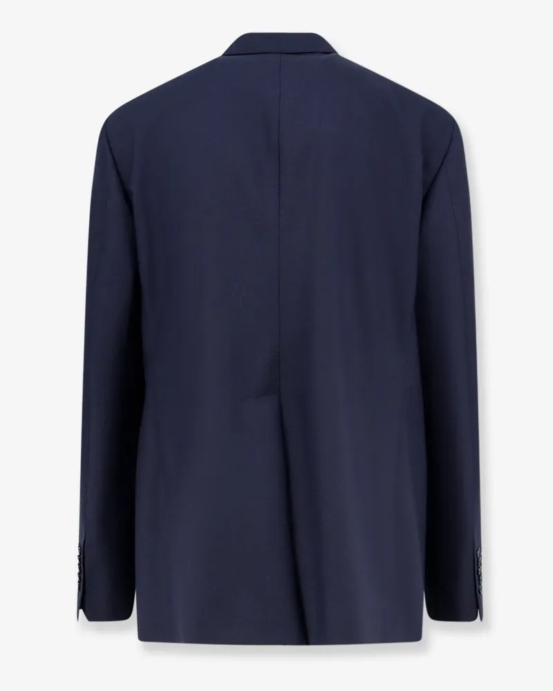 Tagliatore Men's Blazer Pino Lerario Blue Virgin Wool-Mohair Jacket Blue