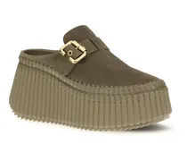 Women's Bicolor Calf Leather Bos Taurus Mules