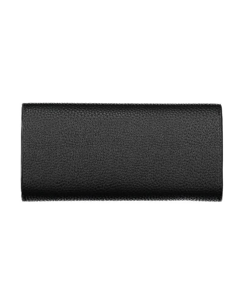 Tommy Hilfiger Pebbled Leather Wallet — Black Black