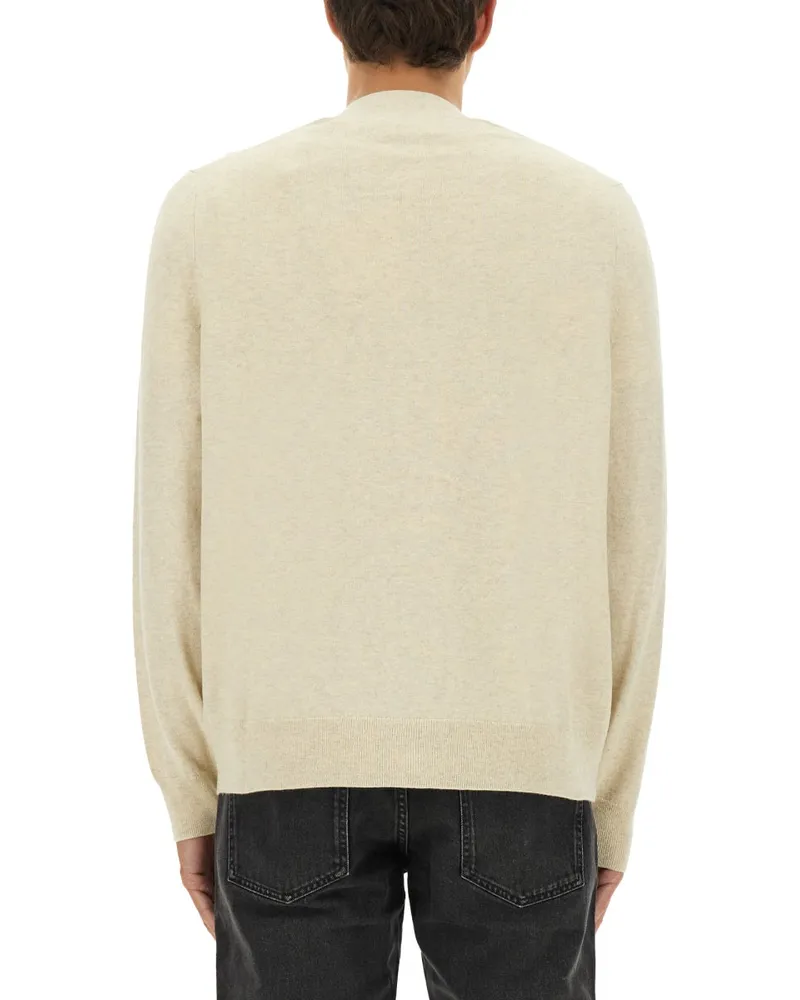 Isabel Marant Logo-Embroidered Cotton Cardigan — Ivory Ivory