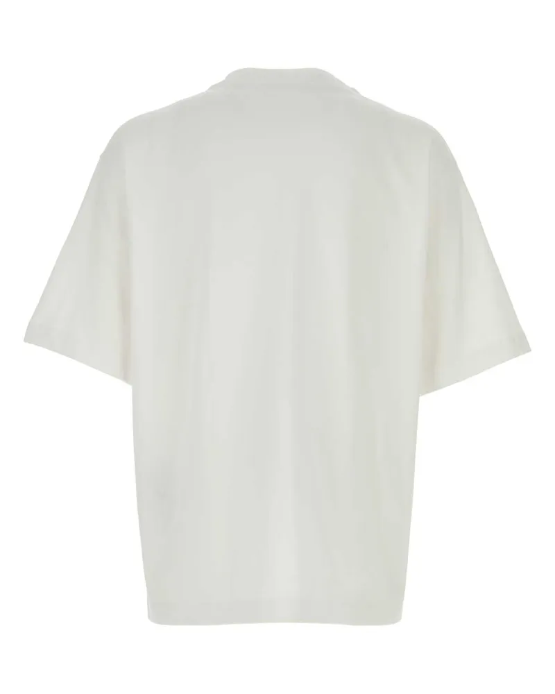 Gucci Logo-Embroidered Cotton T-Shirt — White White
