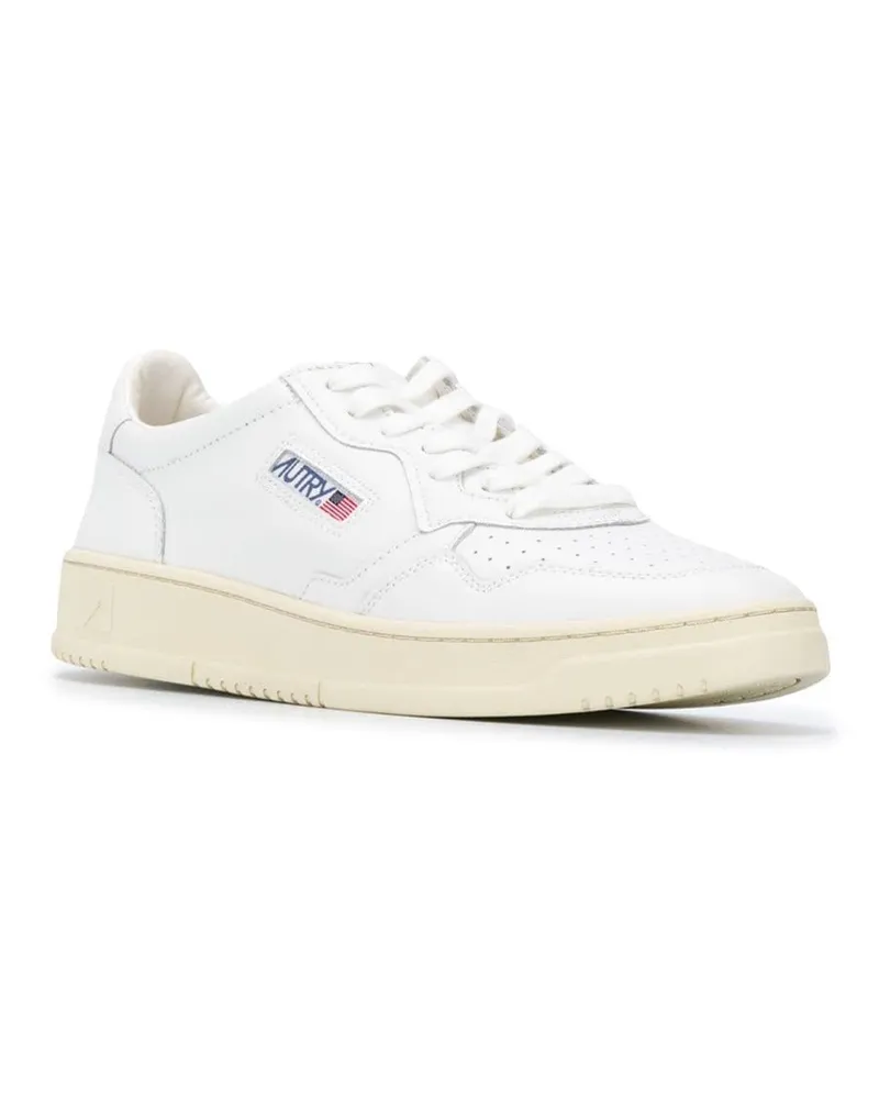 AUTRY Men's Low Top Sneakers Medalist White Leather Cow Trainers White