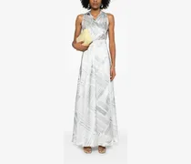 Women's Abstract-Print Maxi Dress Gray Ss25 W