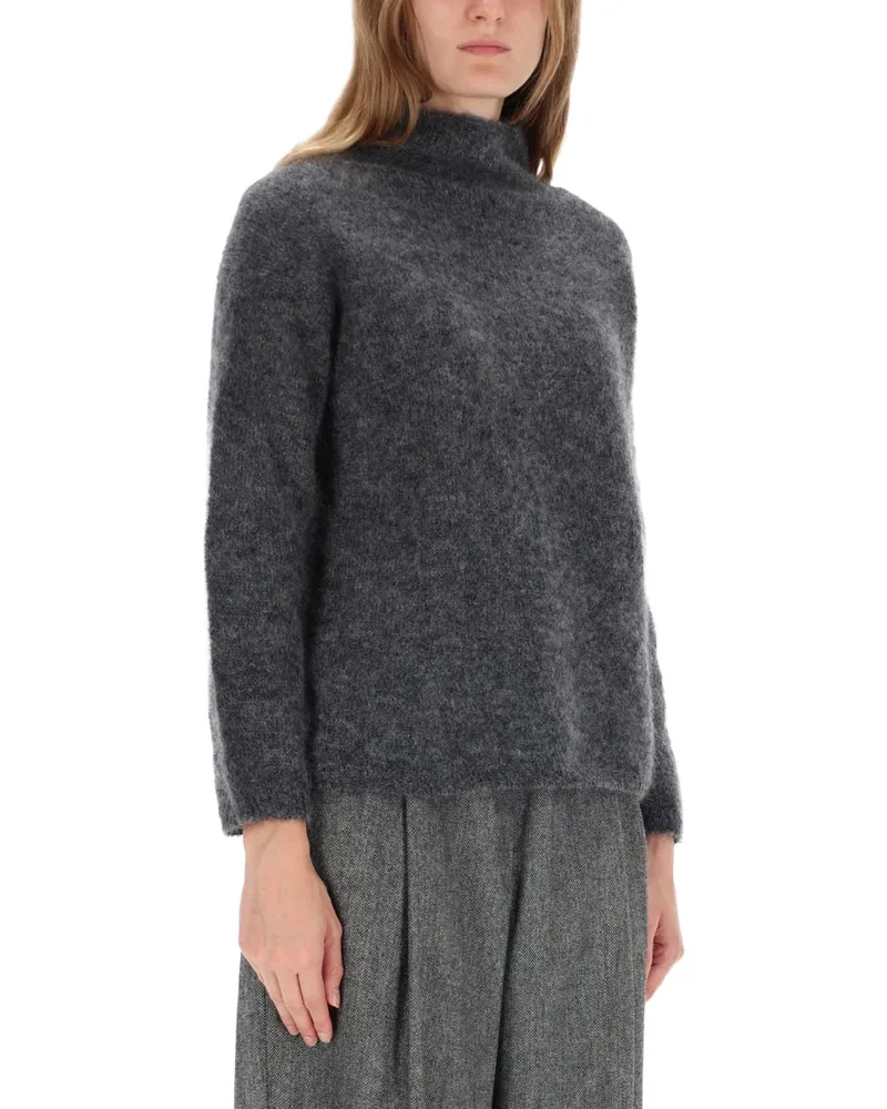 Max Mara Mohair Blend Sweater — Gray Gray