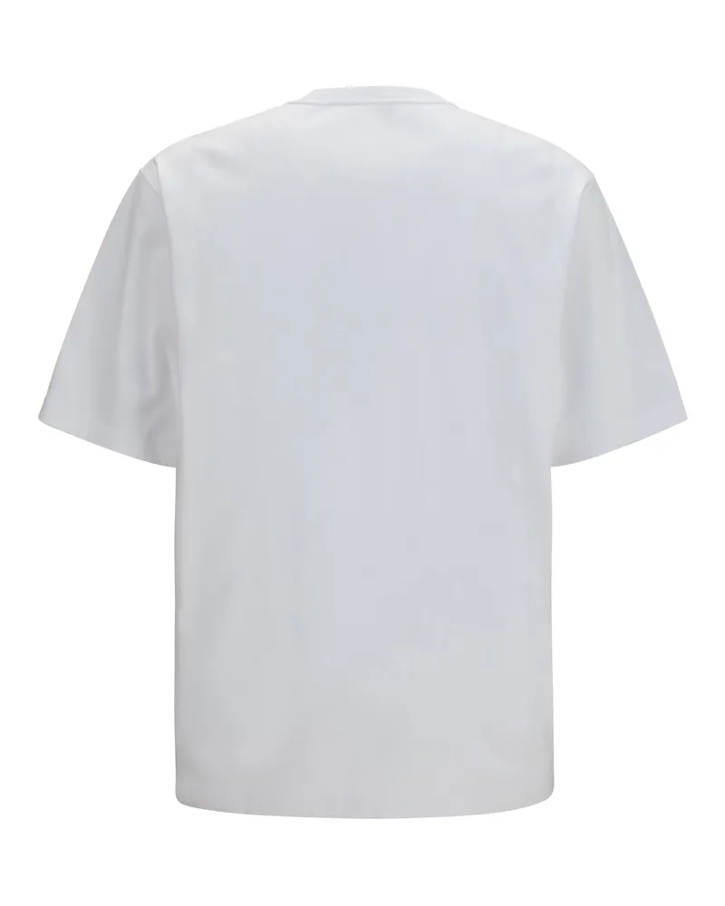 Dolce & Gabbana Logo-Embroidered T-Shirt — White White