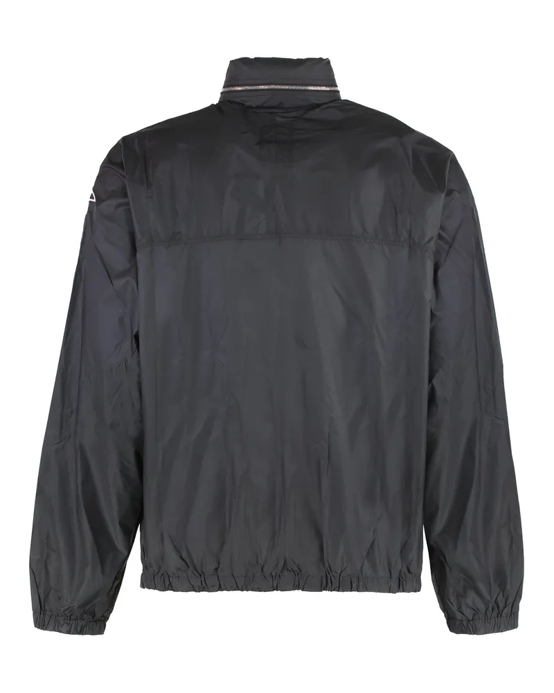 Rick Owens Men's X Champion Windbreaker Black Polyamide Raincoats Coat Black
