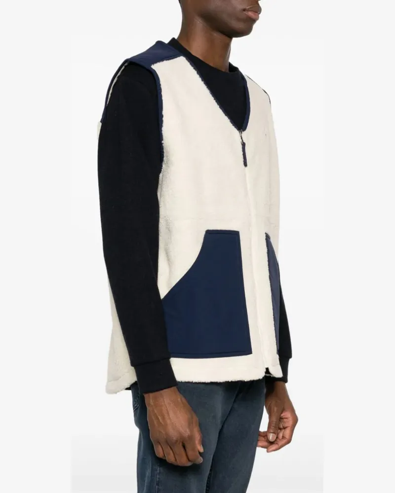 Ralph Lauren Men's Hi-Pile Fleece Vest Jacket Beige Clothing > Coats Beige