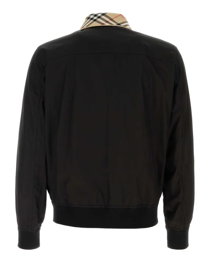Burberry Men's Black Cotton Jacket Exterior: Giacche E Gilet Black