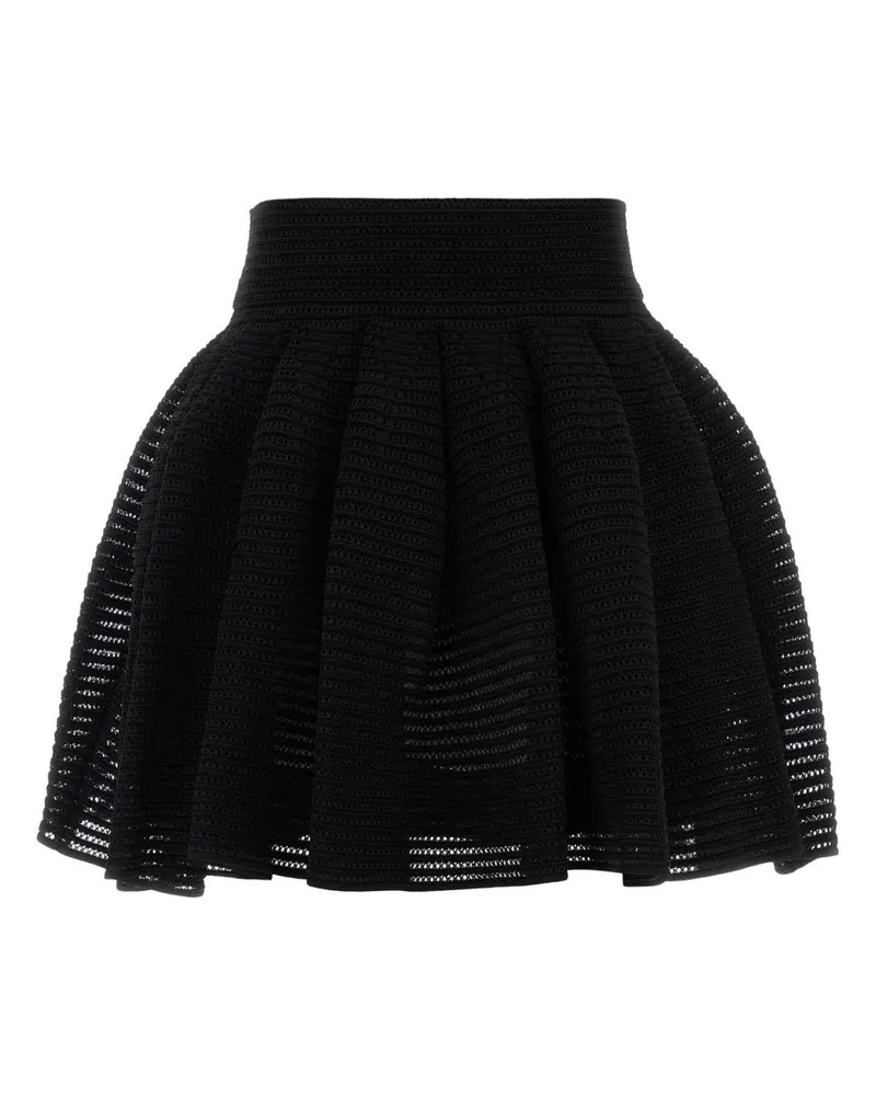 Alaïa Women's Crinoline Mini Skirt Black Viscose Silk Polyester Black