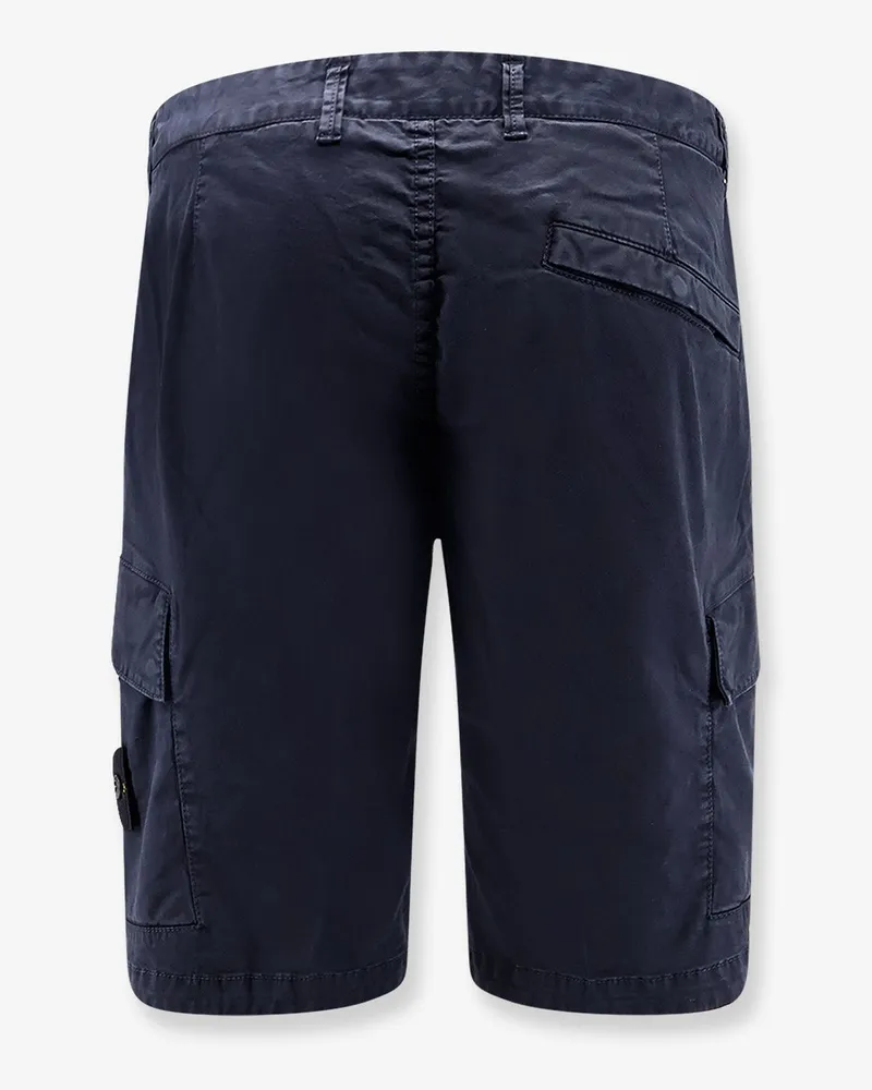 Stone Island Men's Organic Cotton Stretch Shorts Blue Blue