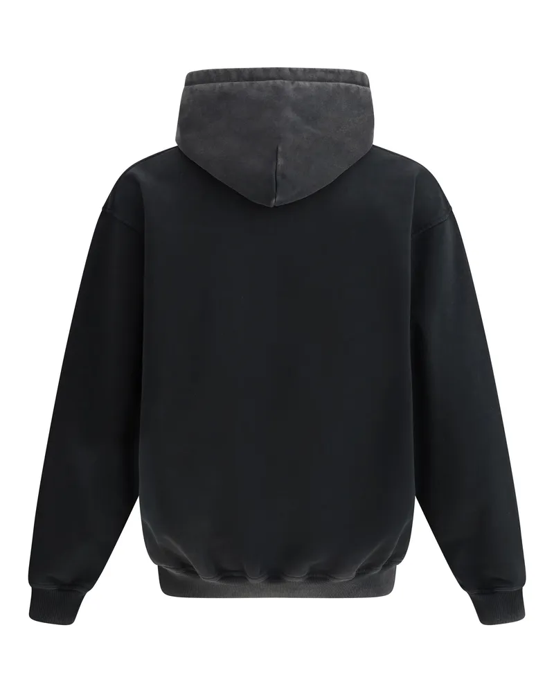 REPRESENT Men's Thoroughbred Hoodie Vintage Black Cotton Sweatshirts Sweater Black