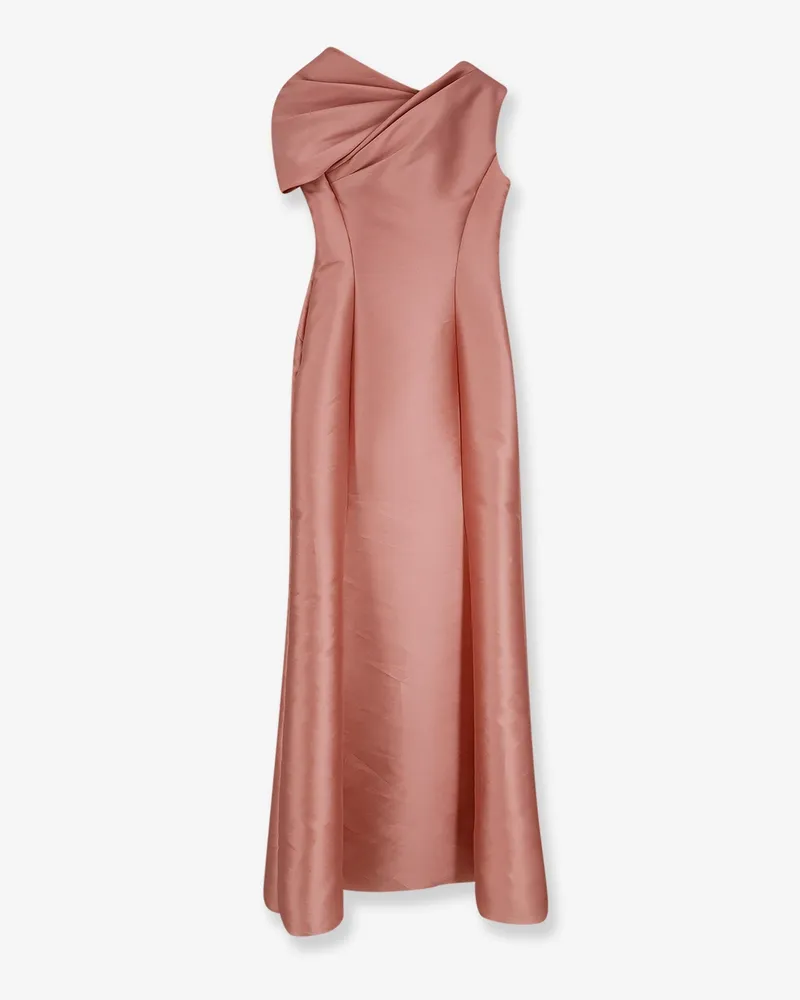 Alberta Ferretti Women's Dress Mikado Long Pink Polyester Pink