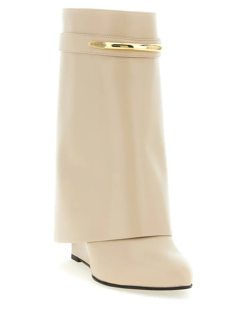 Givenchy Women's Beige Calfskin Ankle Boots Beige
