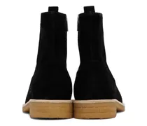 Crepe Suede Chelsea Boot — Black