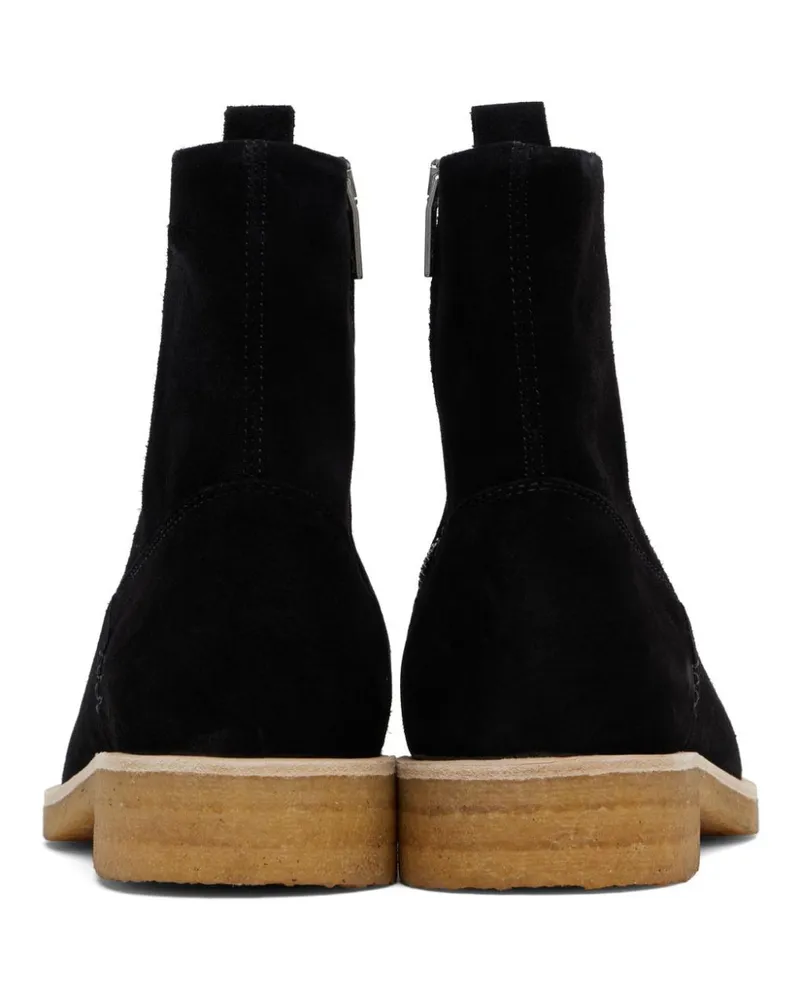 REPRESENT Men's Crepe Suede Chelsea Boots Black Shoes Black