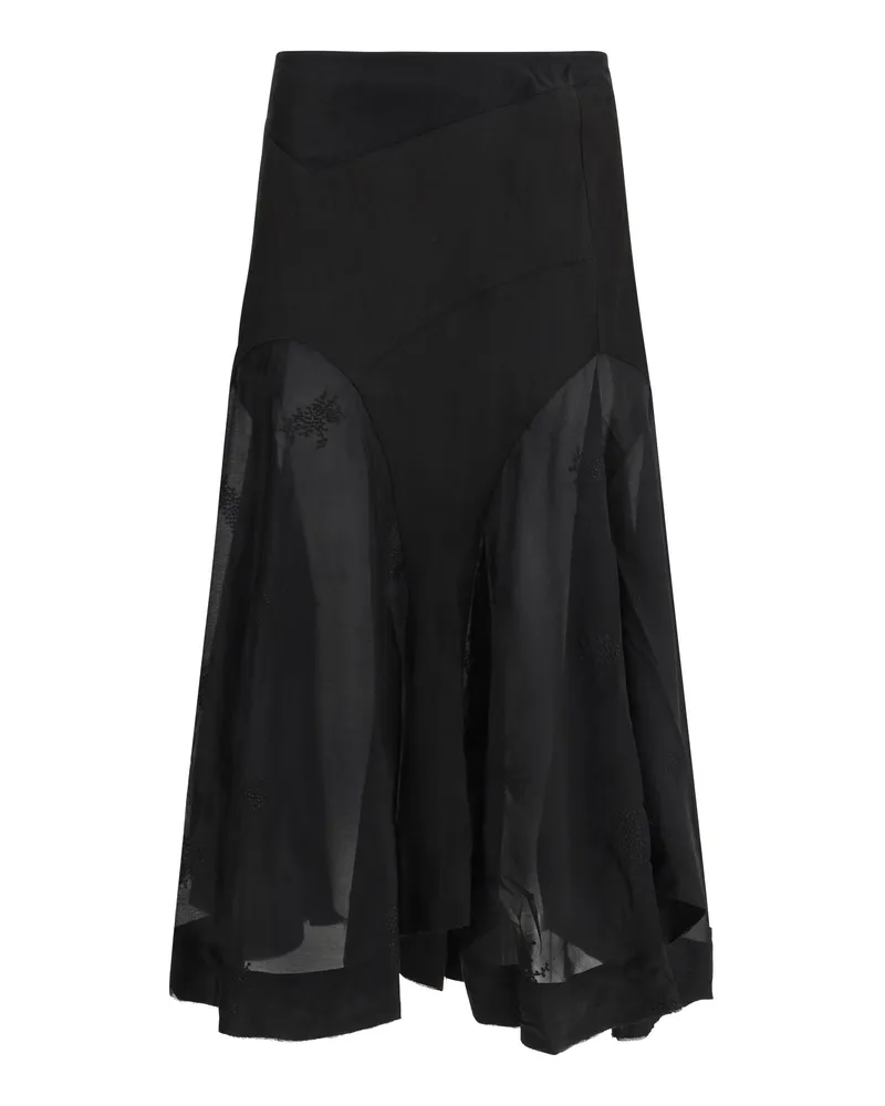 Our Legacy Women's Skirt Petti Black Bloom Lyocell Black