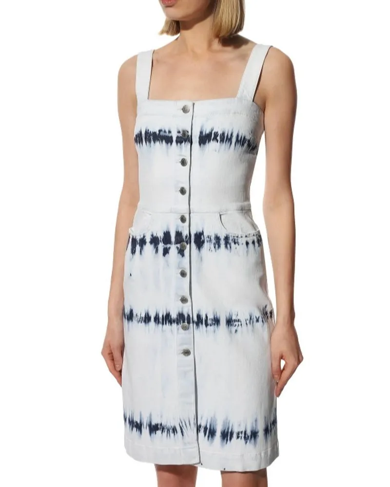 Stella McCartney Women's Blue Polyester Casual Dress White
