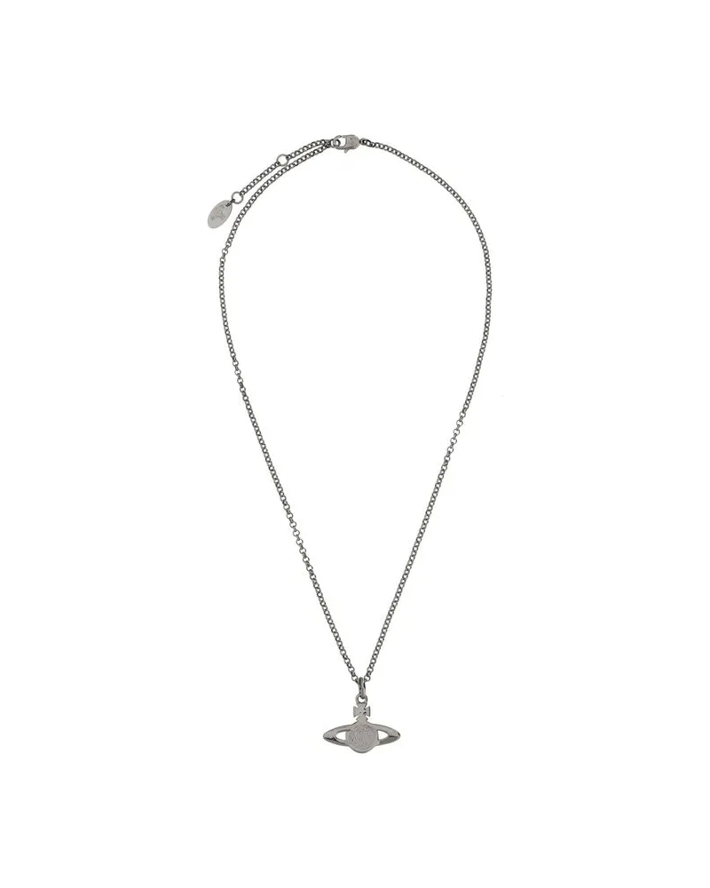 Vivienne Westwood Women's Gray Brass Necklace Silver Silver