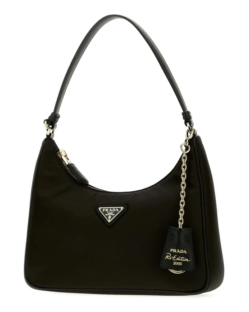 Prada Nylon Shoulder Bag — Black Black