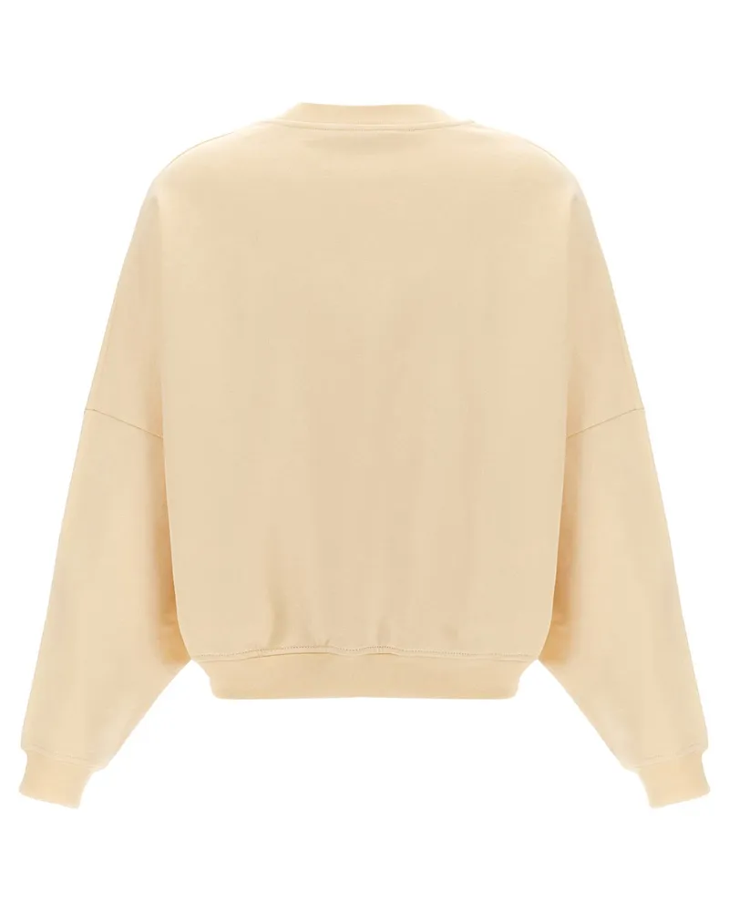 Marni Logo-Embroidered Sweatshirt — Cream Cream