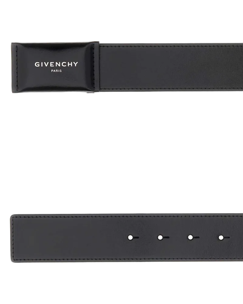 Givenchy Men's Black Leather Antigona Belt Cinture Black