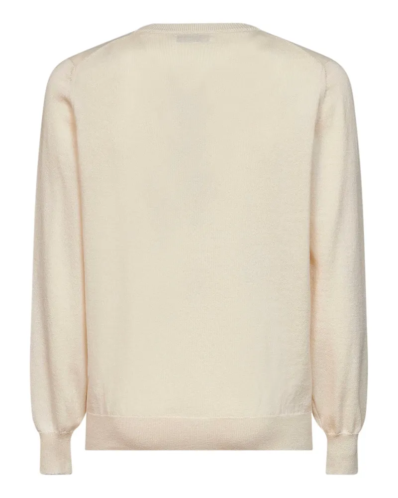 Brunello Cucinelli Men's Crewneck Cashmere Sweater Butter Beige Beige