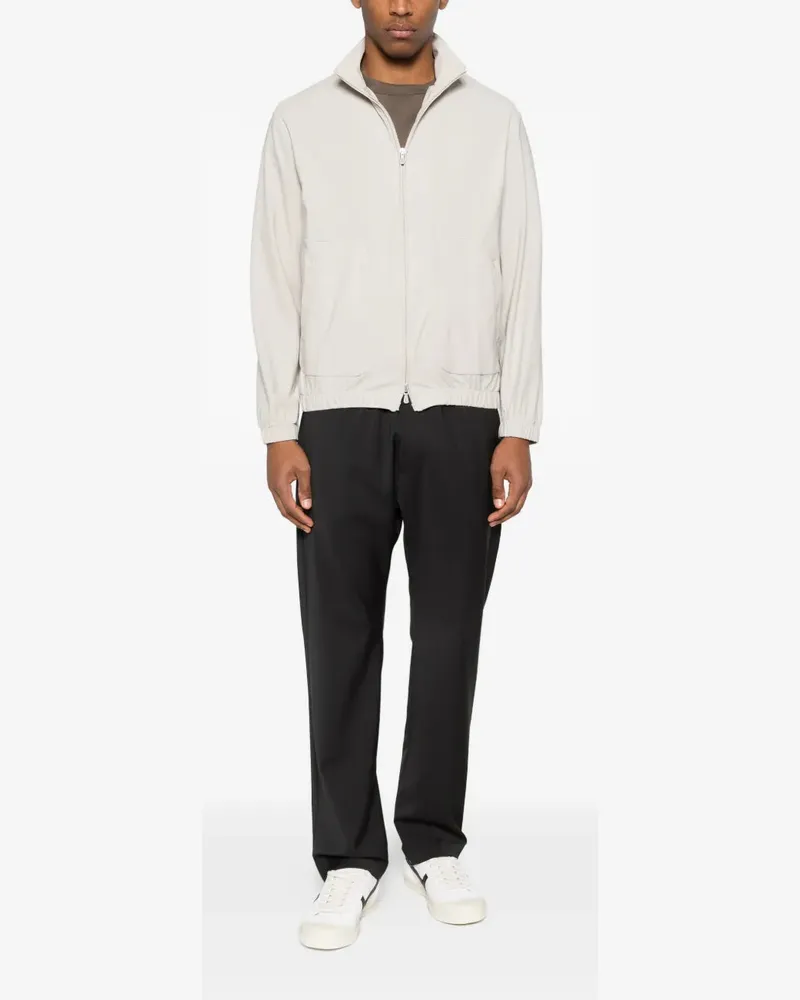 Eleventy Men's High-Neck Zip-Upbomber Jacket Ss26 M 