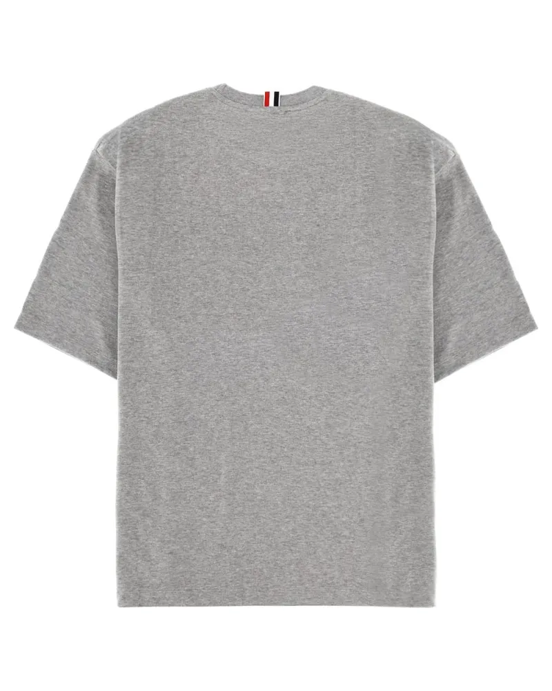 Thom Browne Oversize Fit Cotton T-Shirt — Gray Gray