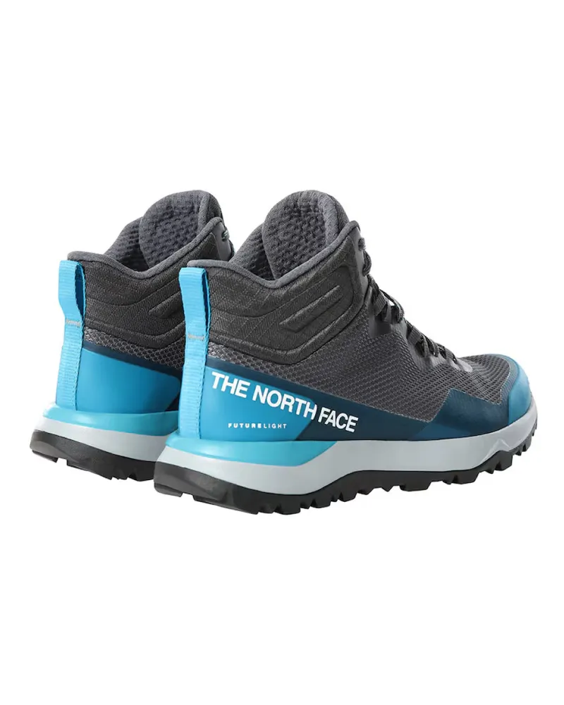 The North Face Women's Activist Mid Sneaker Gray Rubber Gray