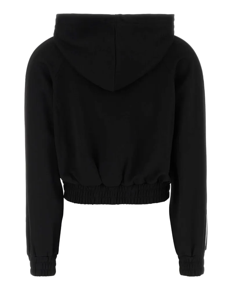 Michael Kors Women Black Tech Fabric Sweatshirt Exterior: Polyester Giacche E Gilet Jacket Black