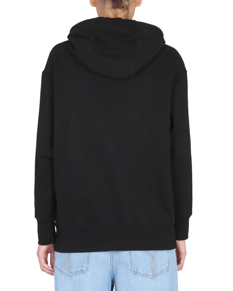 Versace Logo-Graphic Cotton Sweatshirt — Black Black