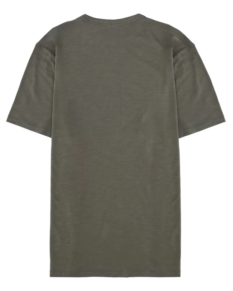 HUGO BOSS Logo-Embroidered Cotton T-Shirt — Green Green