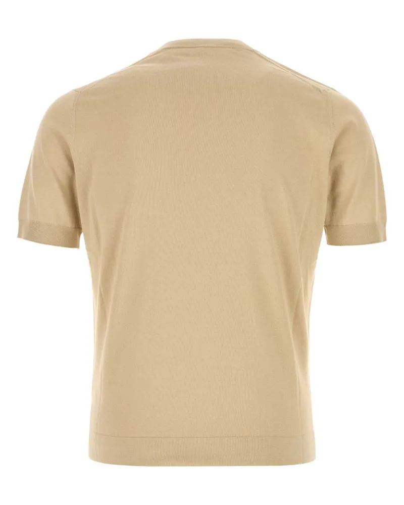 Prada Men's Cotton Knit Sweater Beige Beige