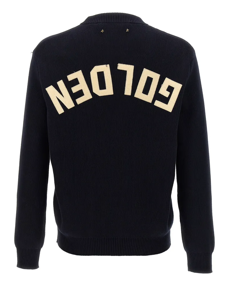 Golden Goose Men's Blue Cotton Cardigan Clothing Navy