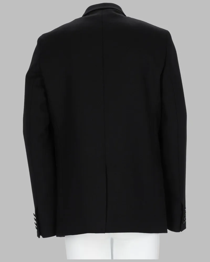 Balenciaga Tailored Single-Breasted Wool Blazer — Black Black