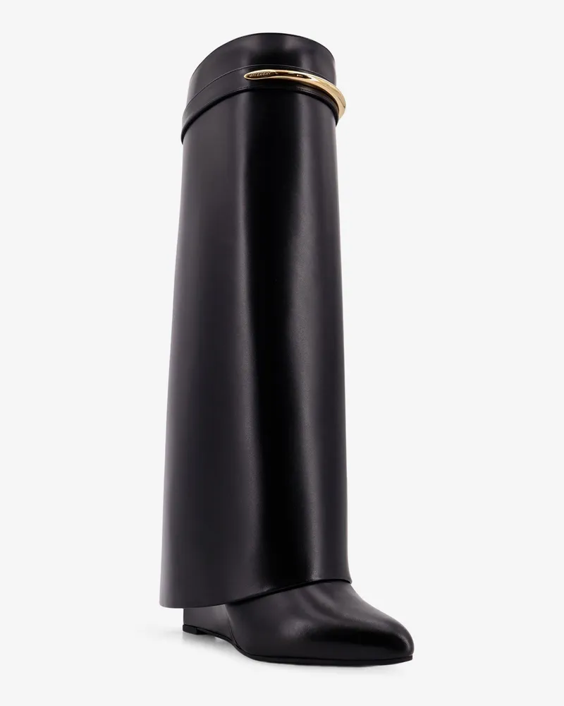 Givenchy Women's Shark Leather Boots Black Black