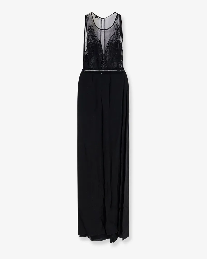 Elisabetta Franchi Women's Dress Red Carpet Black Viscose Black