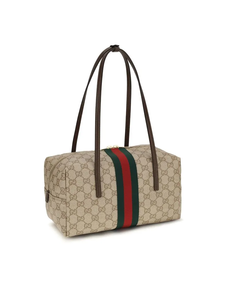 Gucci Women's Beige Cotton Shoulder Bag Beige